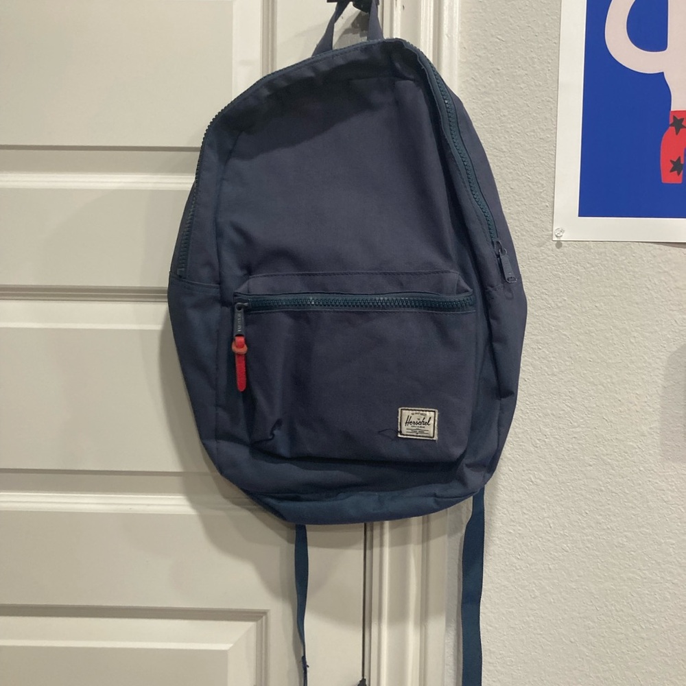 Herschel Supply Company Navy Backpack with Red Accent